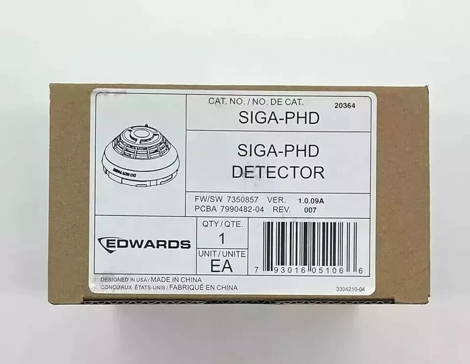 Edwards EST SIGA-PHD MultiSensor Smoke and Heat Detector USA STOCK