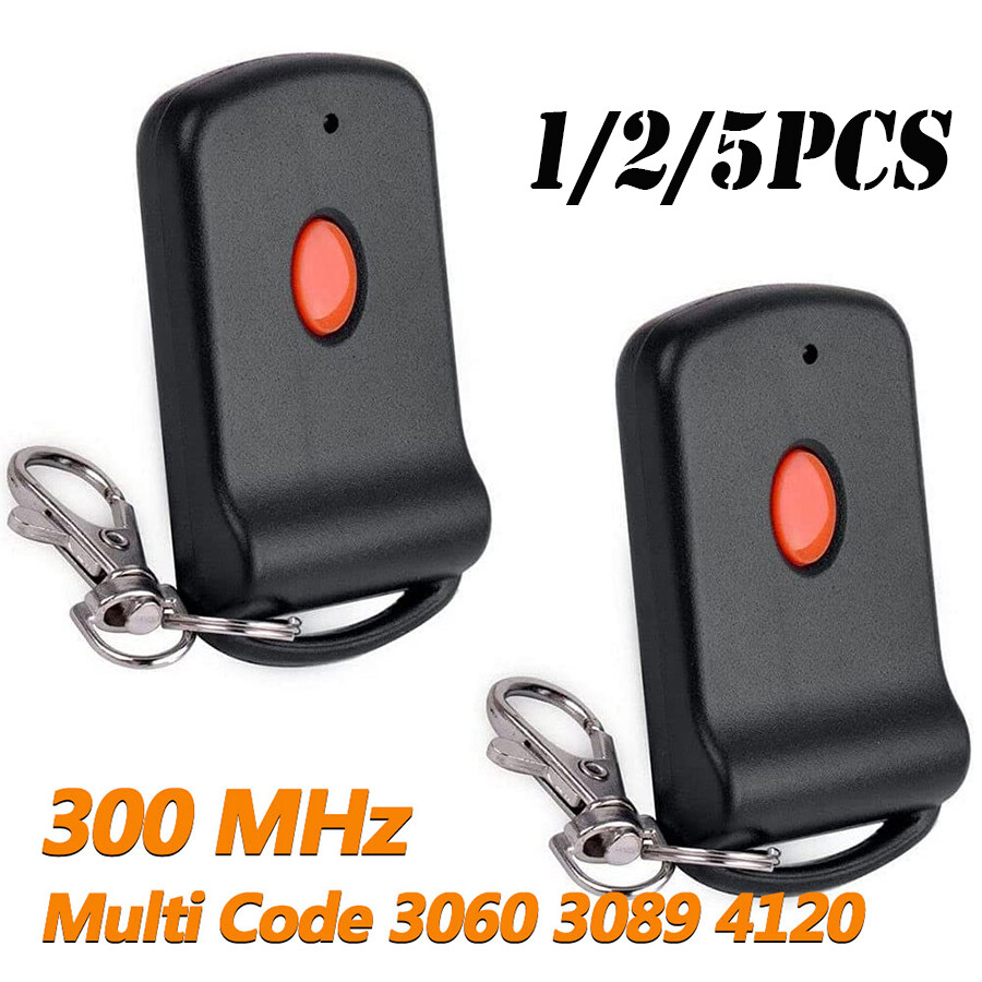 1/2/5 Garage Door Remote Compatible for Multicode 3089 308911 300mhz 10 Dip Code