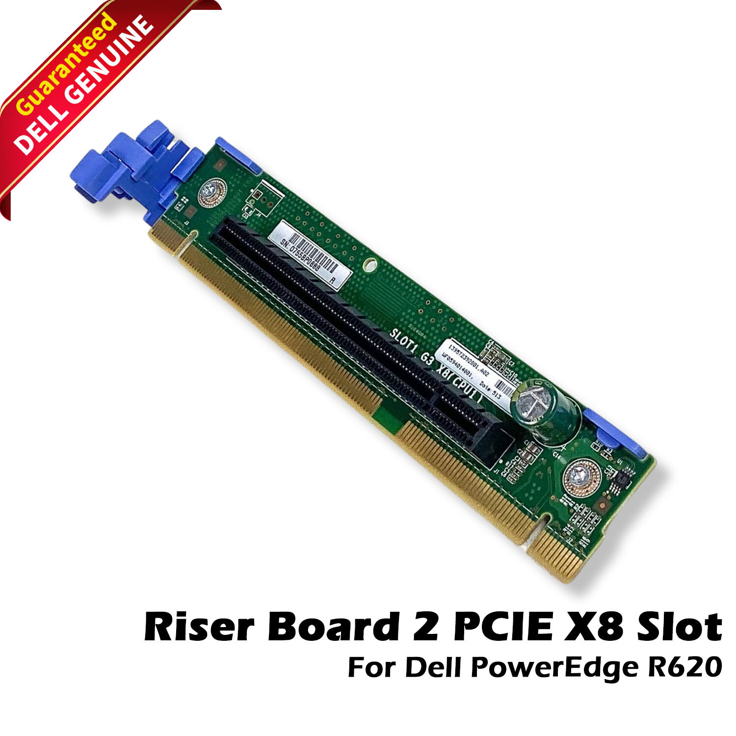 Lot of 2 Dell PowerEdge R620 PCIe x8 Slot Riser Board Cards WHFV4 CN-0WHFV4