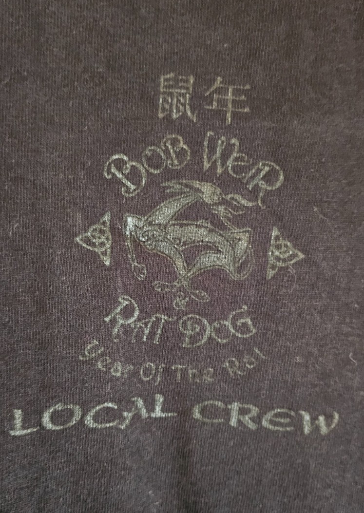 Grateful Dead/Rat Dog/Bob Weir 2007 Year of the Rat Crew T-Shirt New Official XL