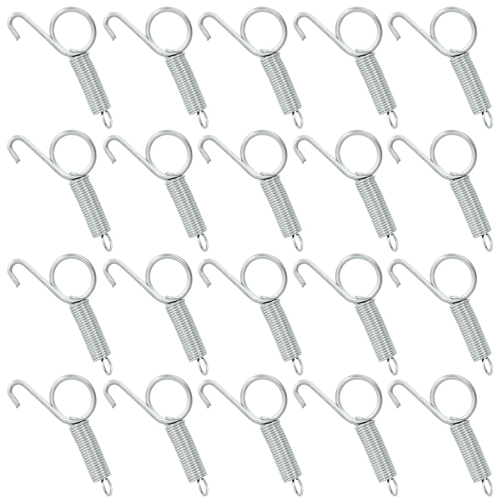 20 Pack Pet Cage Door Latch Spring Hook Quail Cage J Clips for Wire Cages The Do