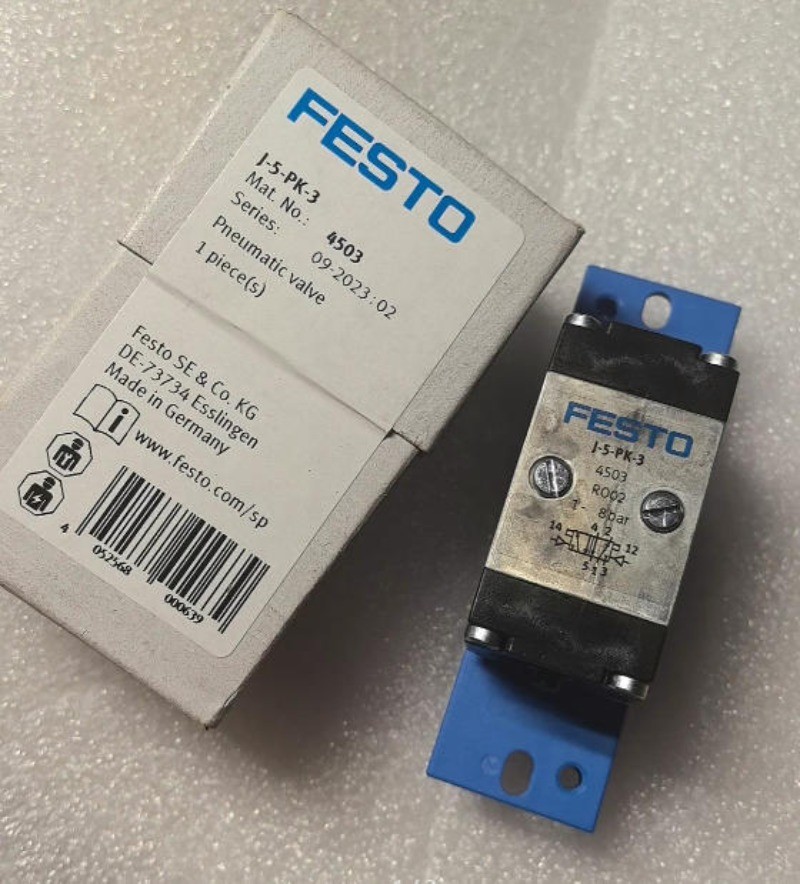 Festo -J-5-PK-3 4503 1PC New Pneumatic Valve in Box Brand New Free Shipping