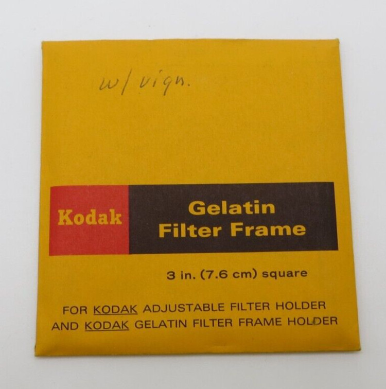 KODAK Gelatin Filter Frame 3-Inch 7.6 cm camera gear #1402 vtg