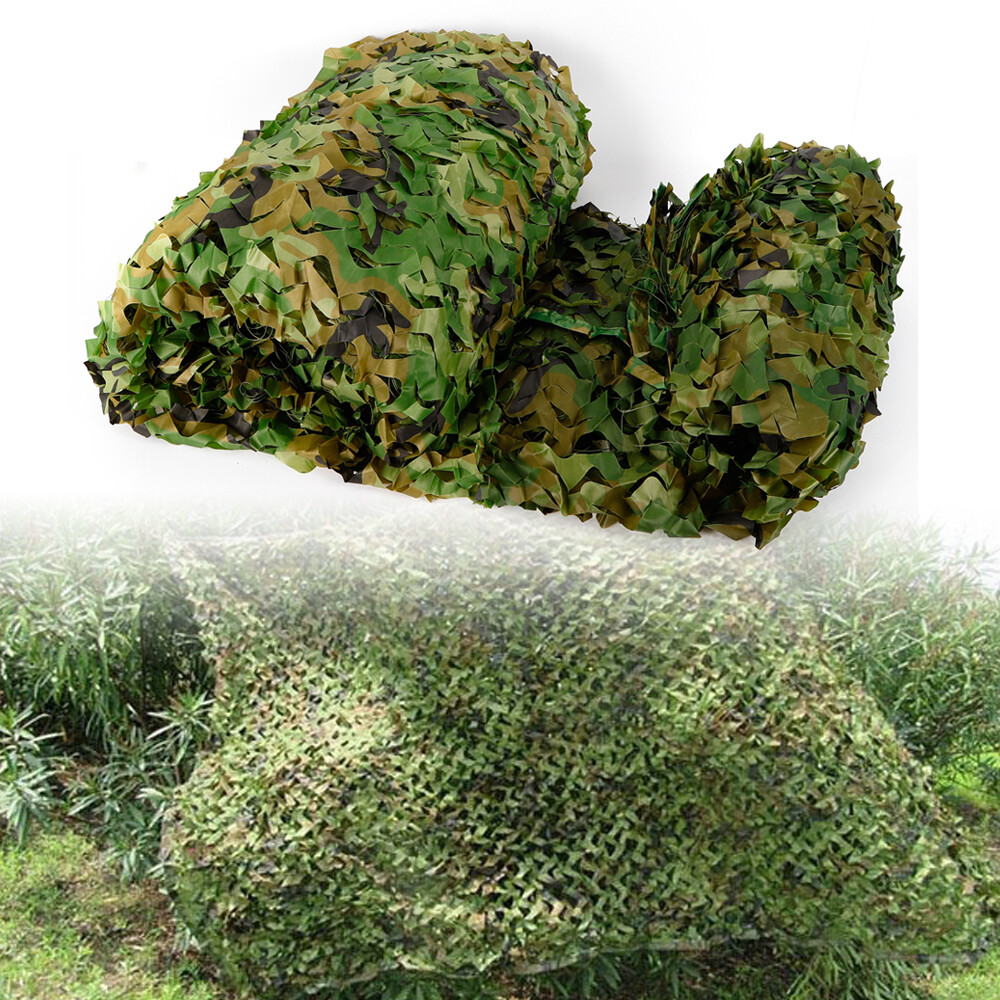 Camping Camo Tactical Netting Cover 26 x 26FT Camouflage Net Polyester Fabric