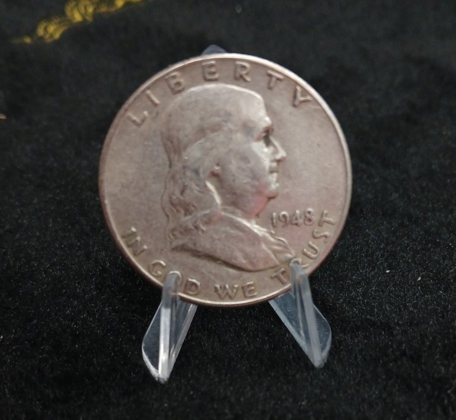 SILVER 90% 1948 P FRANKLIN HALF DOLLAR TP-11063