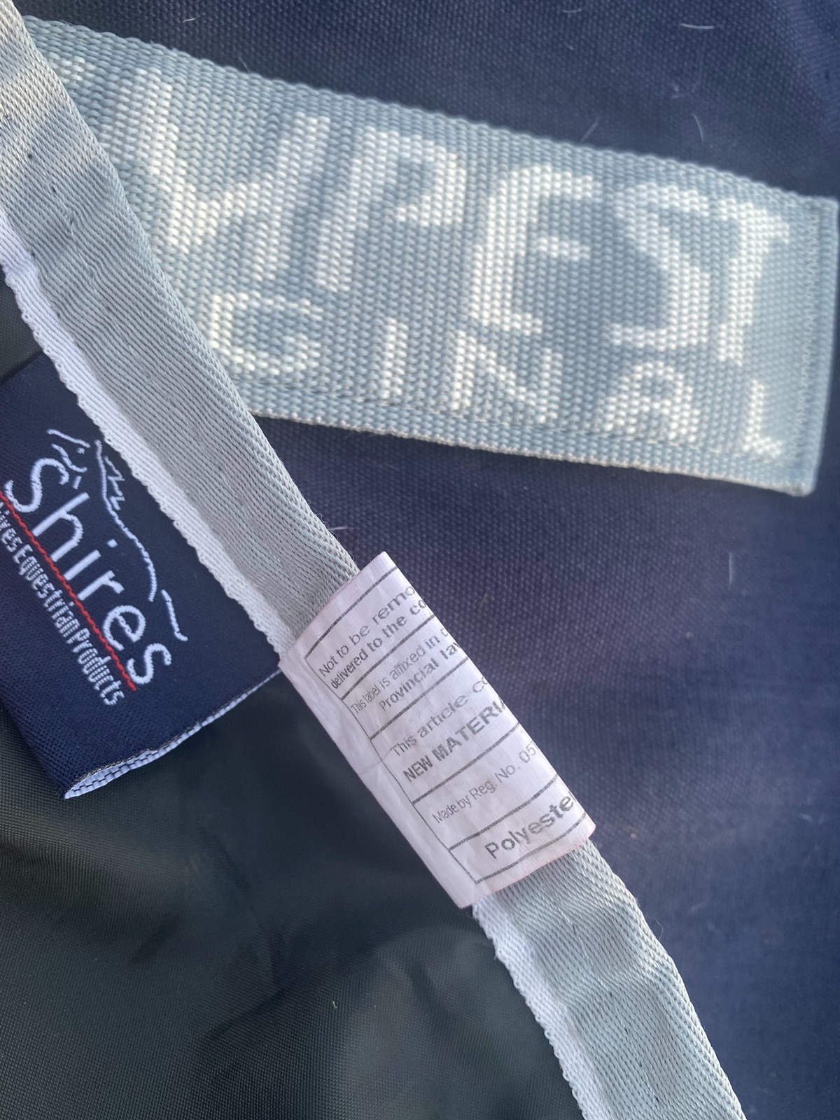 75" Navy Shires TEMPEST stable sheet - Quality Made & very light use as shown