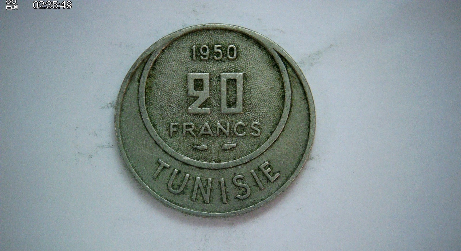 Tunisia (French Protectorate) 1950 20 Francs Tunisia 20 Francs (Arabic calligrap