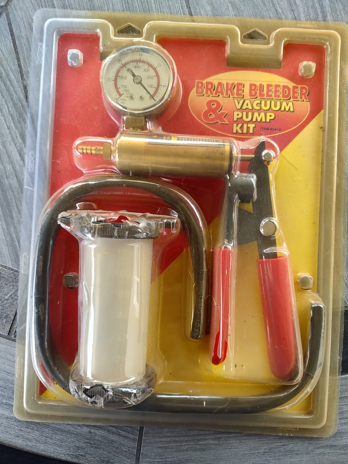 Brand New US General Brake Bleeder and Vacuum Pump Kit #92474 Harbor Frieght NIP