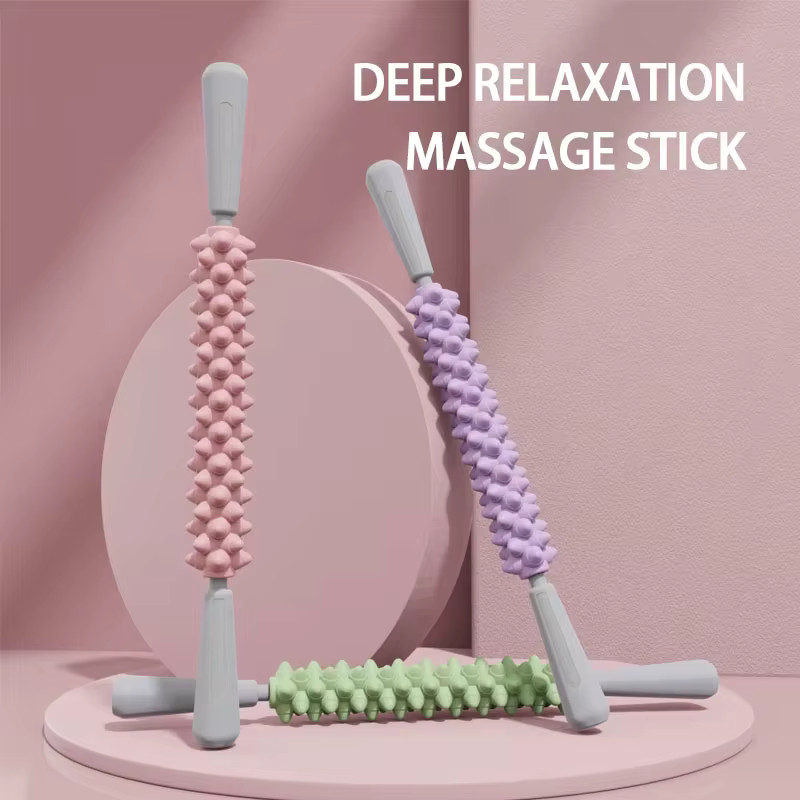 Yoga Massage Stick Yoga Fitness Wolf Teeth Muscles Massage Stick Calves Thighs