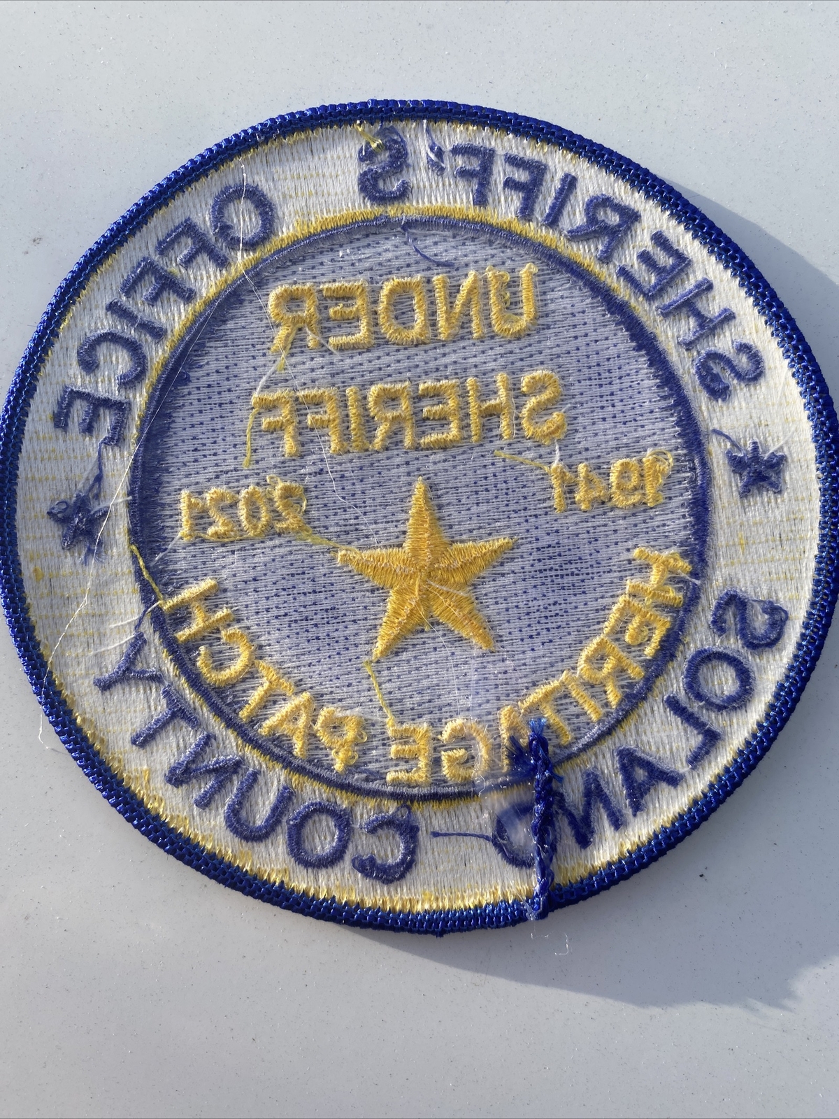 Solano County Undersheriff Heritage shoulder patch RARE