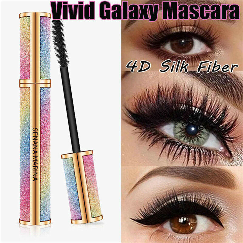 3 Pack 4D Mascara Silk Fiber waterproof Vivid Galaxy Lashes Thick Long eyelashes
