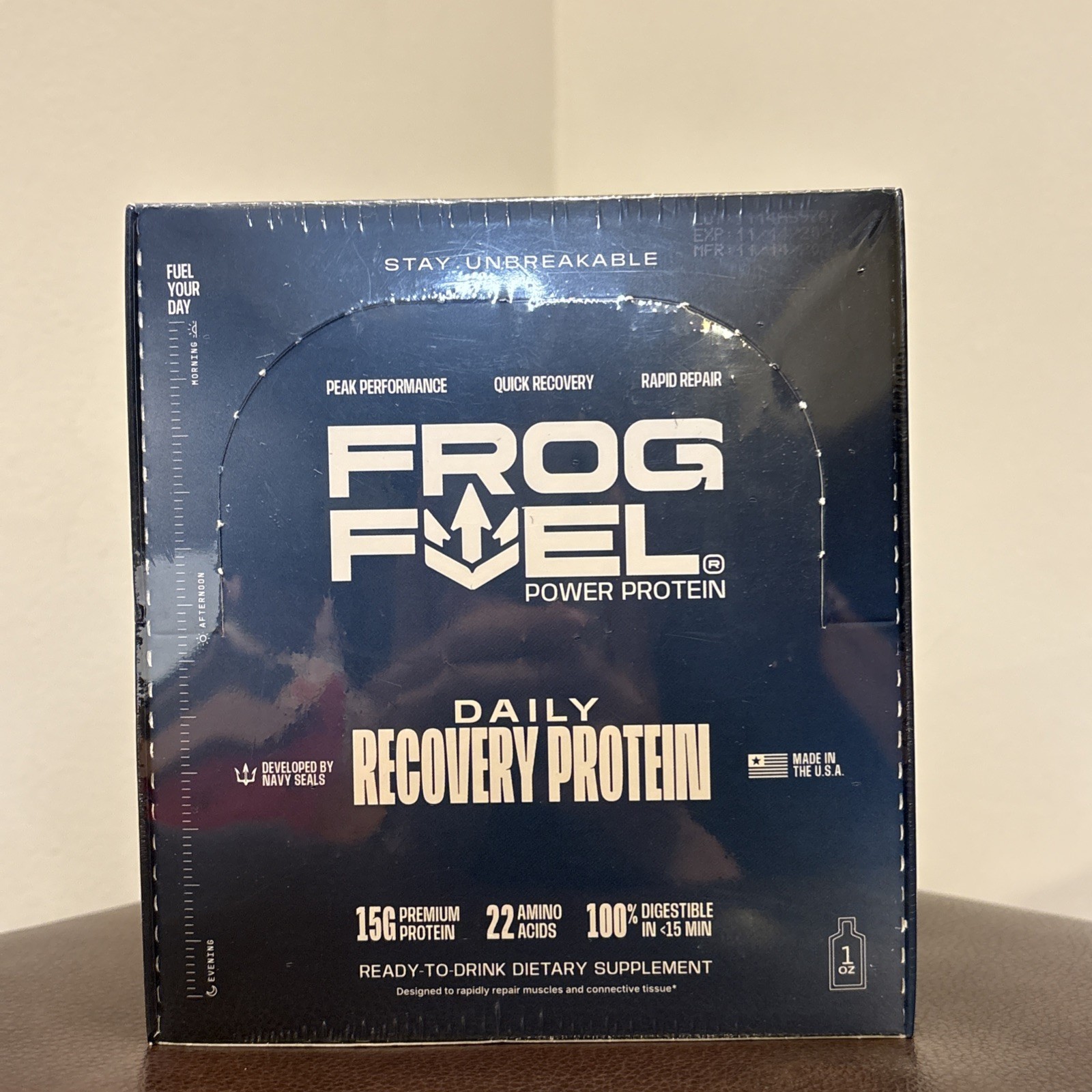 Frog Fuel Power Daily Recovery Protein, Berry, Ready-to-Drink, 24-1fl.oz shots
