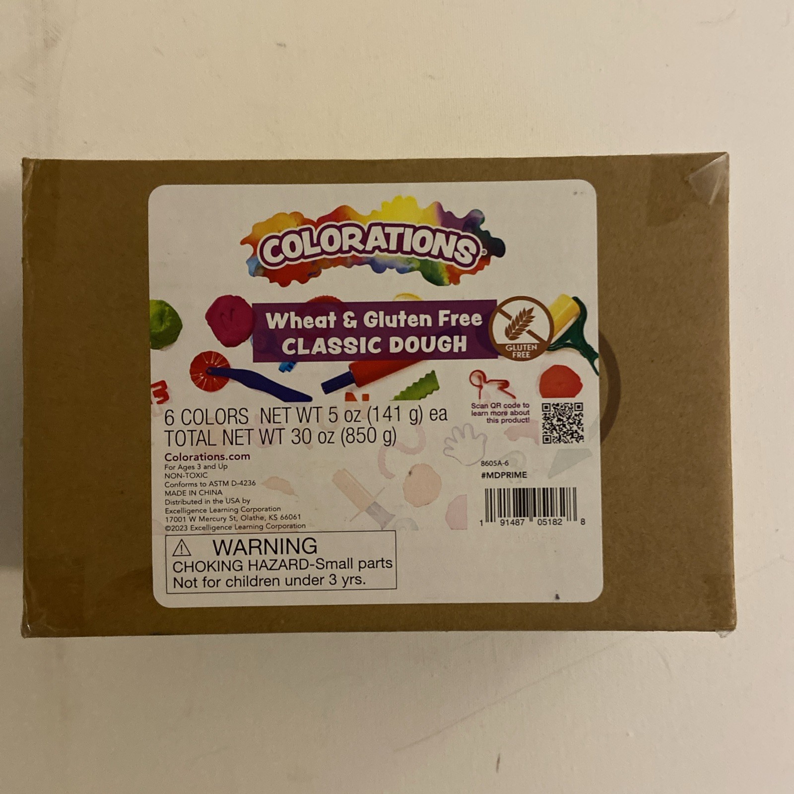 Wheat & Gluten Free Classic Dough - 6 Colors (5 Oz Each) | Non-Toxic - New!