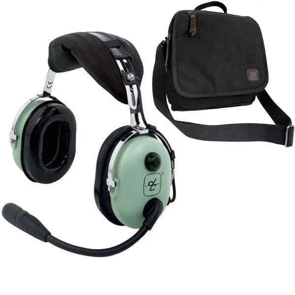 NEW David Clark H10-13S Stereo Aviation Headset & Bag Combo 40422G-01