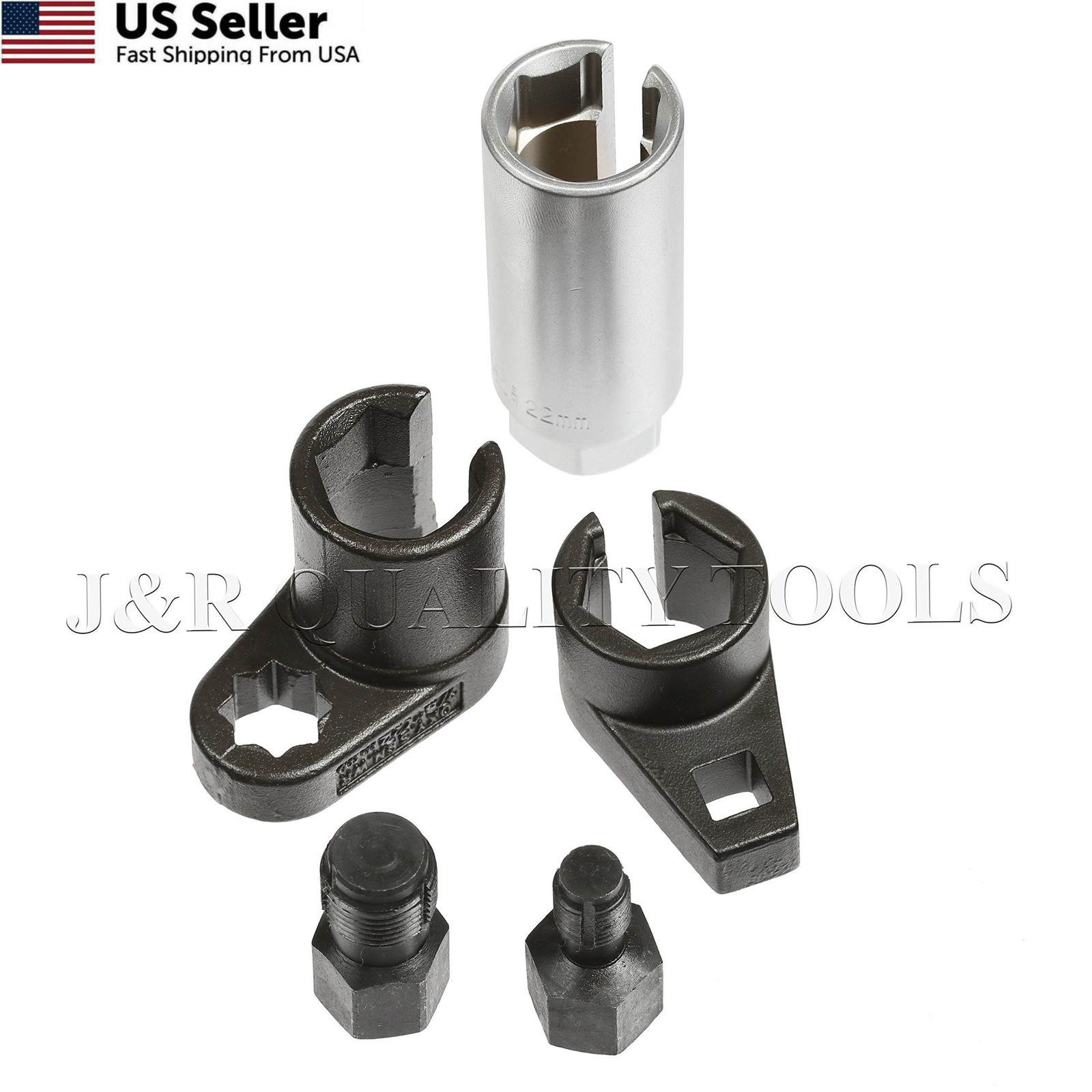 5Pc Set Oxygen Sensor Socket Wrench and Thread Chaser One Size