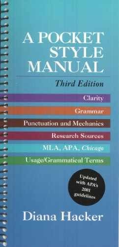 A Pocket Style Manual: Updated With - Paperback, by Diana Hacker - Very Good
