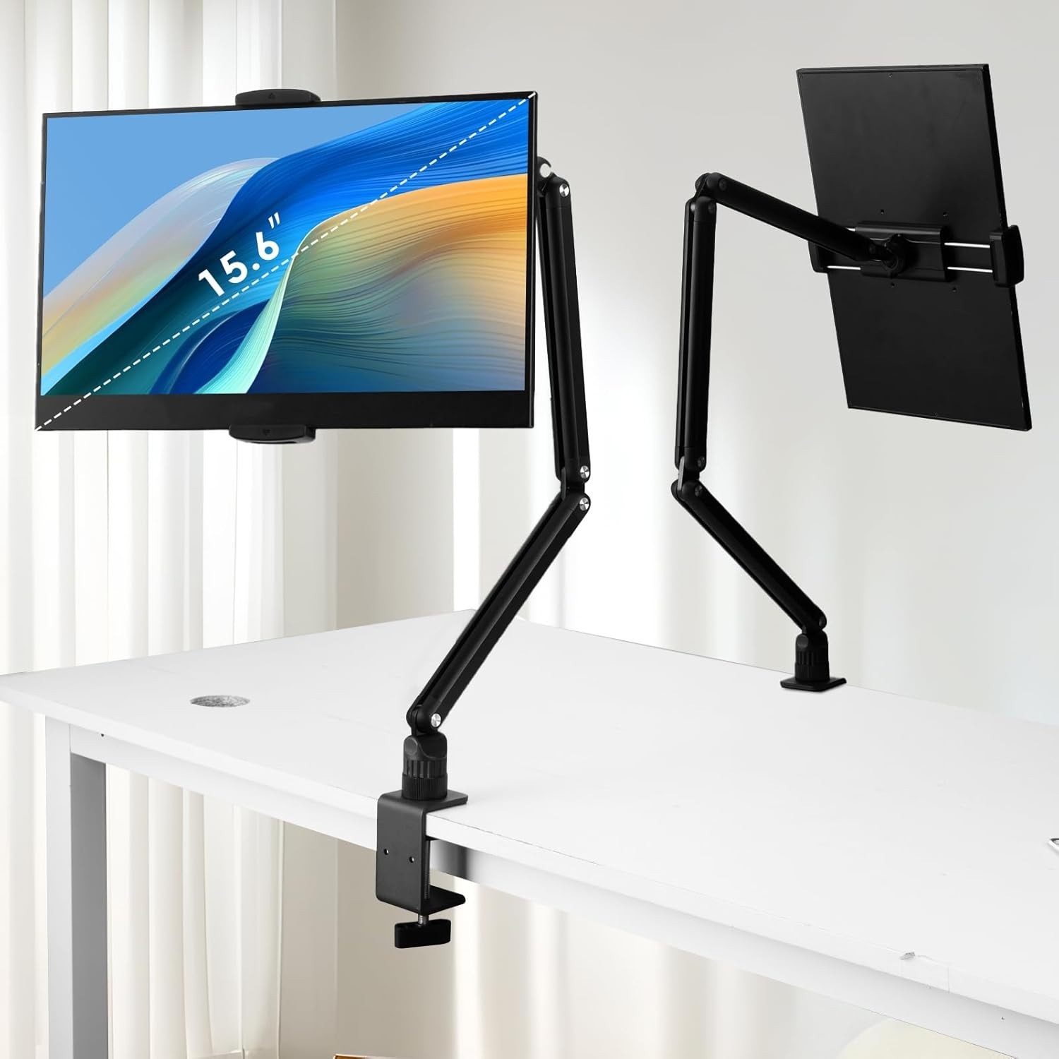 Phone Tablet Holder Stand Bed Desk Mount for IPhone IPad Adjustable 360 Rotation