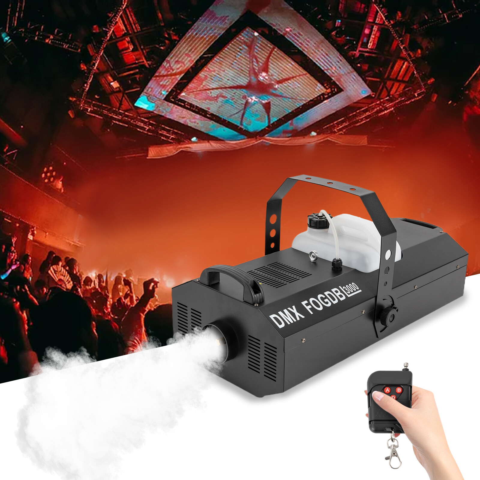 Halloween Fog Machine Smoke Machine 30000CFM Fog DMX Stage Haze Machine 3000W