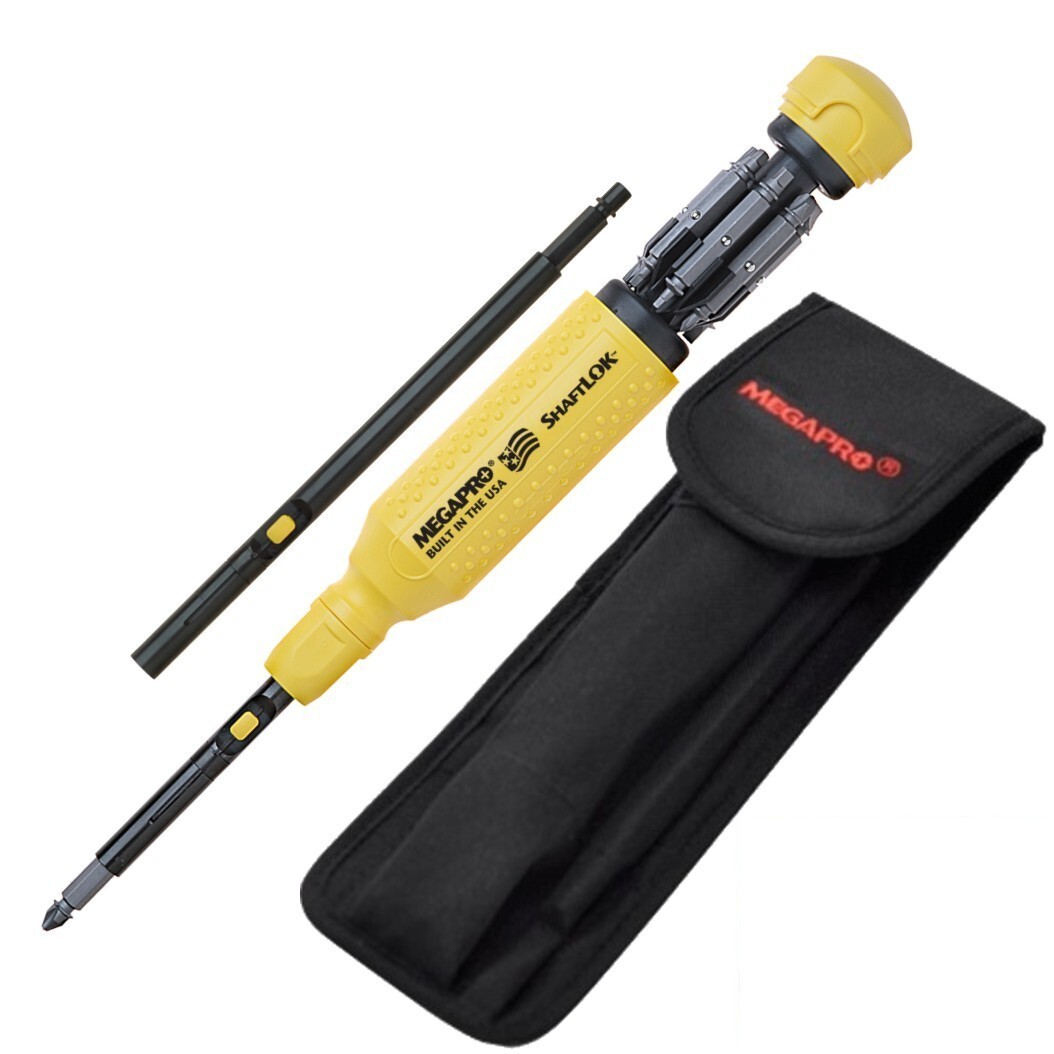 Megapro ShaftLok 15 in 1 Screwdriver Extension & Pouch Set Shaft Lock Lok USA