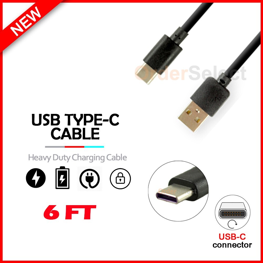 6FT USB Type-C FAST Charger Cable for Samsung Galaxy Tab A7 Lite/A7 10.4/A8 10.5