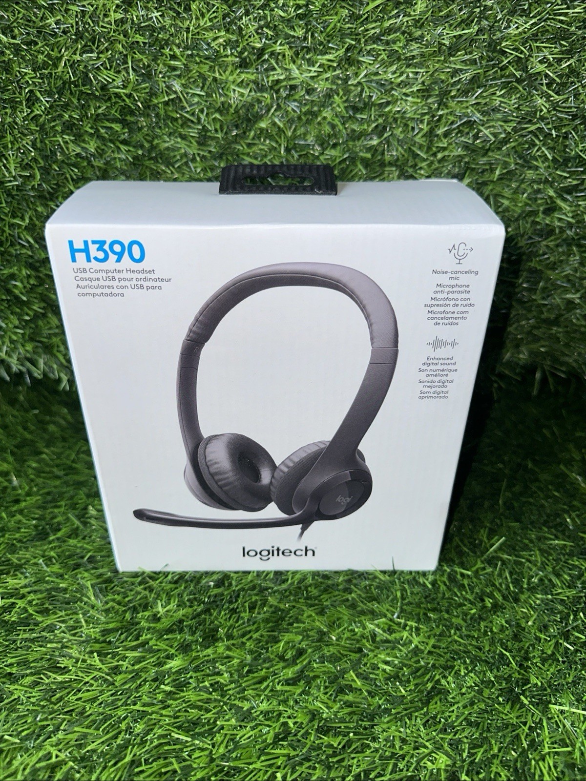 Logitech H390 Over-Head Comfort USB Headset w/ Noise-Canceling Microphone * NEW