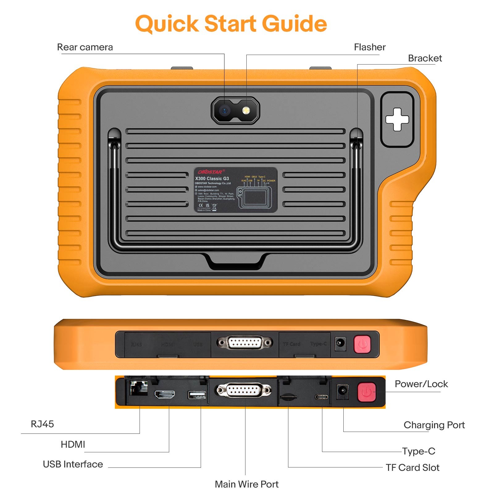 OBDSTAR X300 Classic G3 Full Version Programmer Odo.meter Adjust E.CU Clone USA