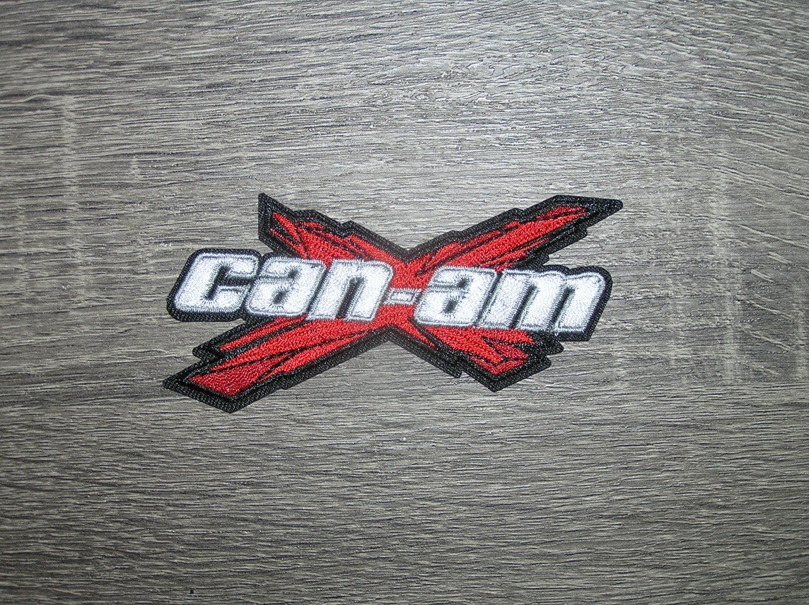 Can-Am Motorcycle ATV Off Road Embroidered Iron On Patch 4" x 2"