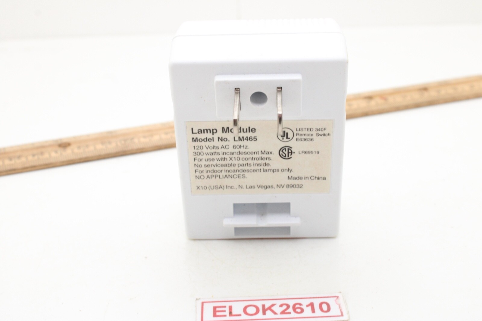 X-10 Powerhouse LM465 Home Minder Lamp Minder Tested