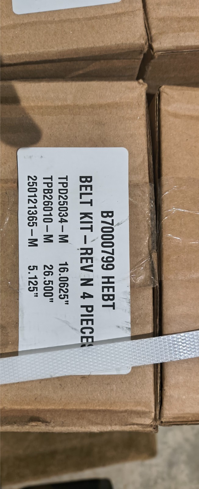 Antunes 4 piece belt kit 7000799