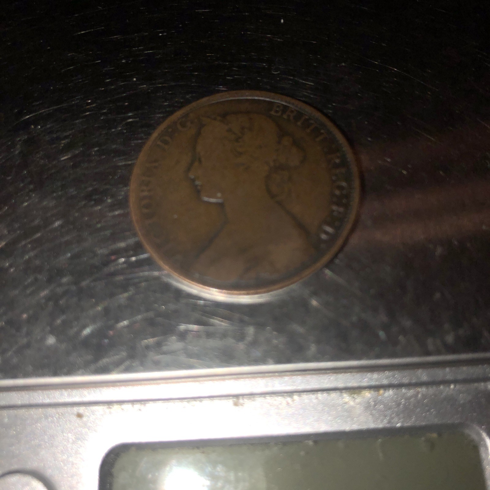 1864 Canadian Province / 1 Cent New Brunswick Coin/ Queen Victoria Era: Lot 236: