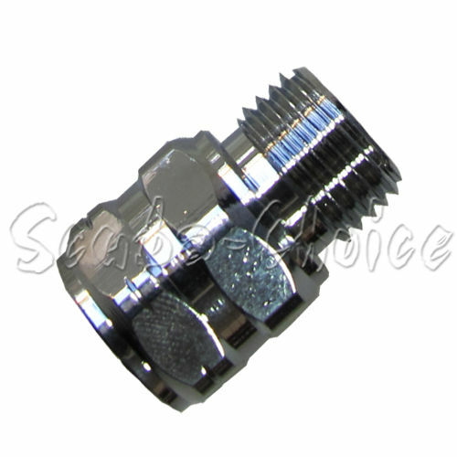 Scuba Low Pressure Regulator Hose Adapter-9/16-18 UNF Male to 3/8-24 UNF Female