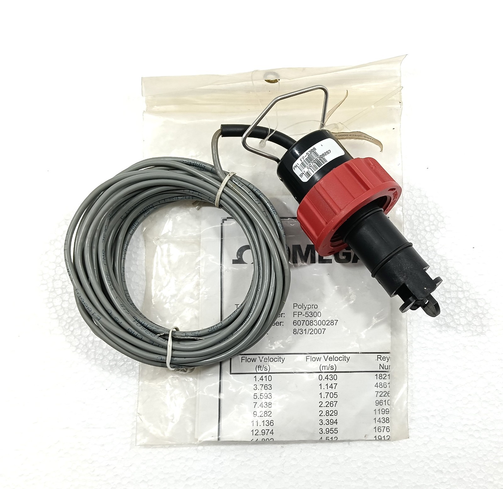 OMEGA FP-5300 PADDLEWHEEL FLOW SENSOR