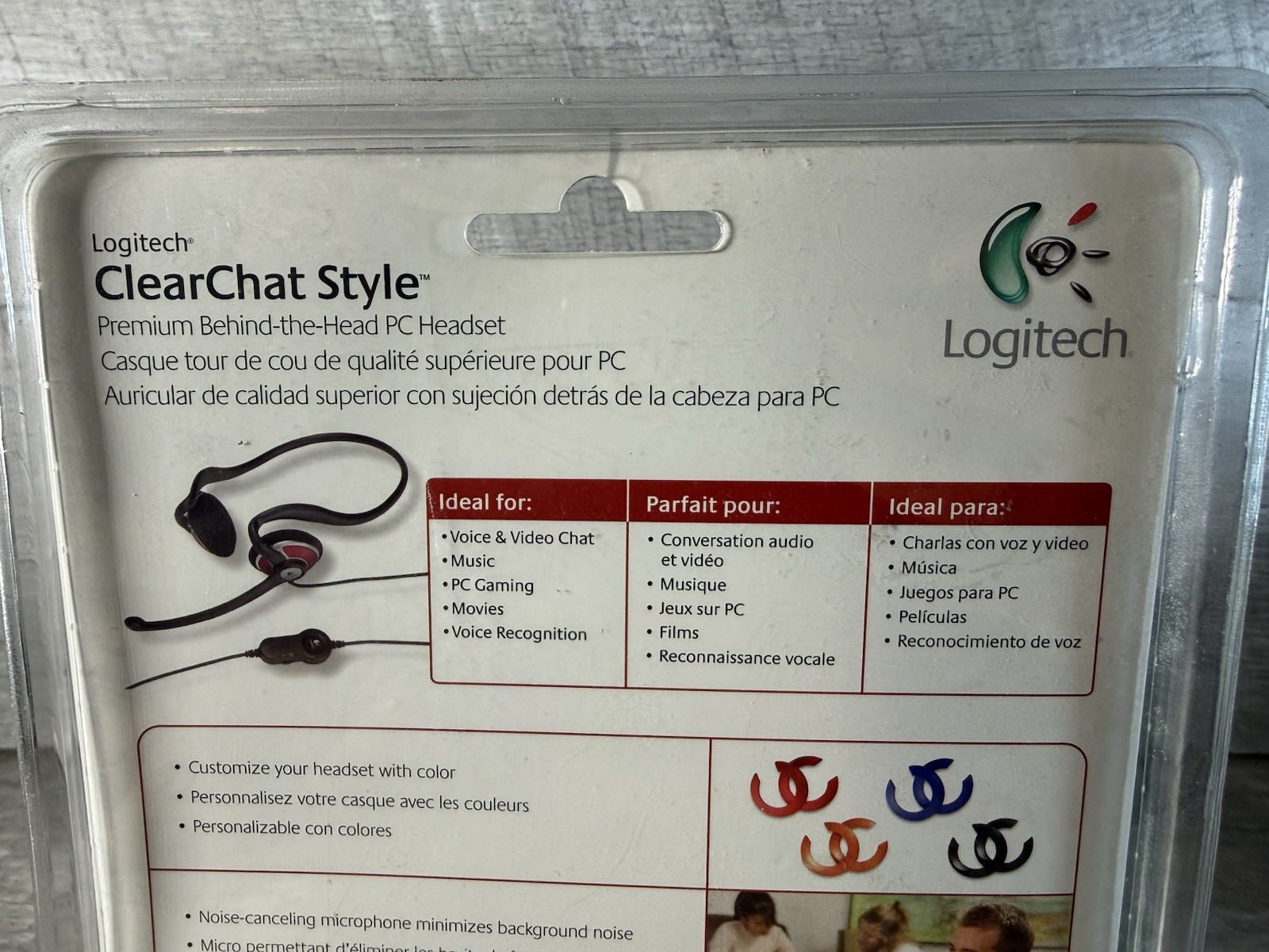 Logitech ClearChat Style Premium Behind the Head PC Headset New Sealed
