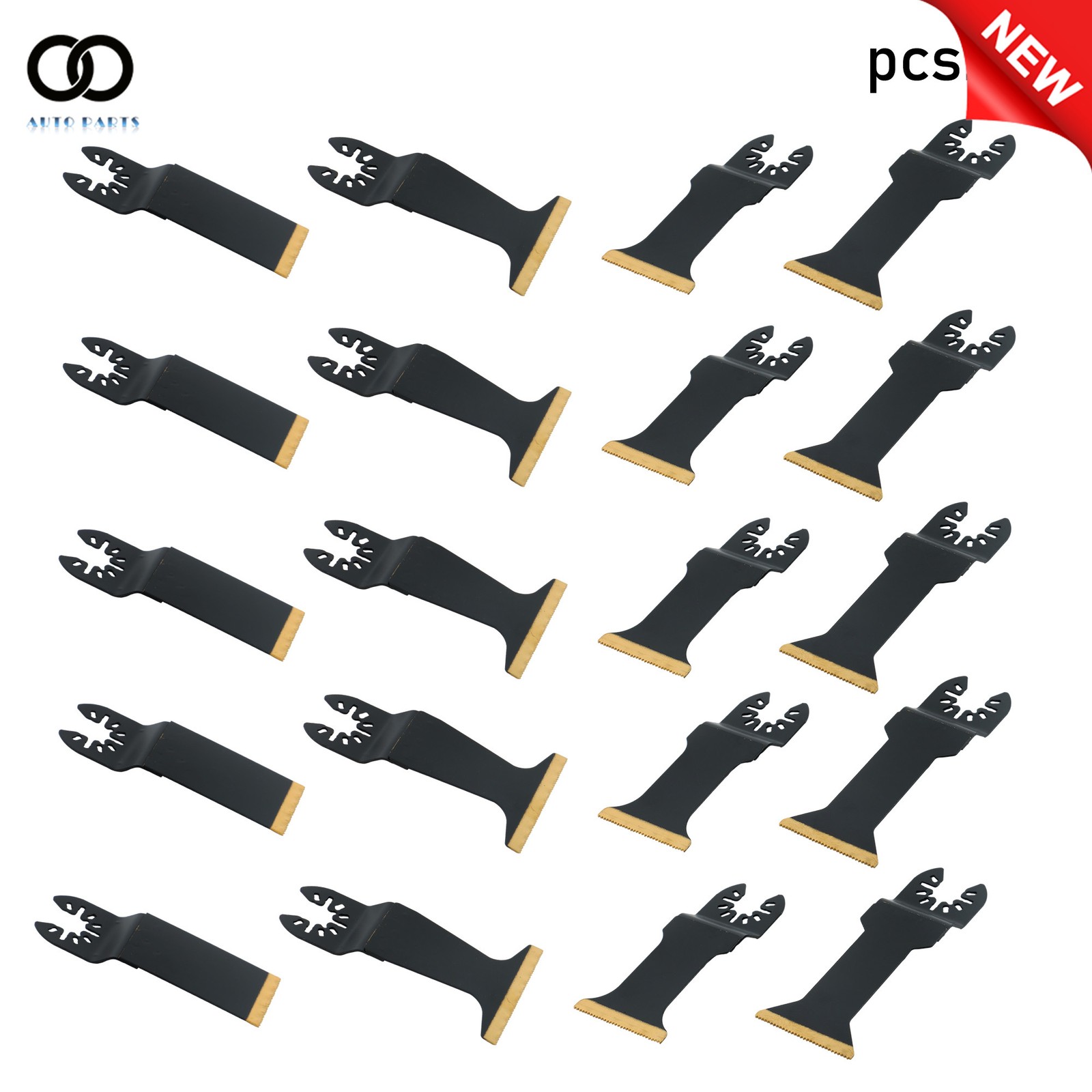For Metal Wood Plastics 20 Pack Metal Cutting Universal Multitool Saw Blades