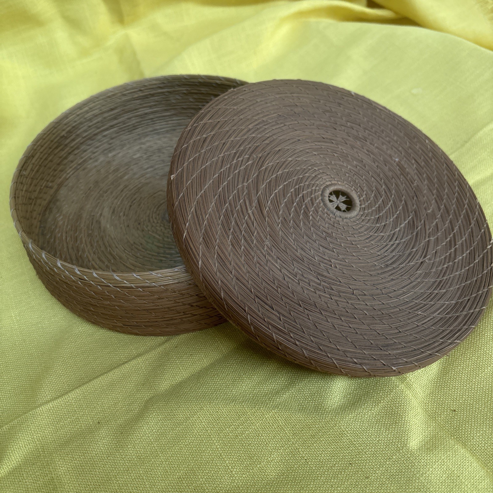 Beautiful Handwoven Basket With Lid