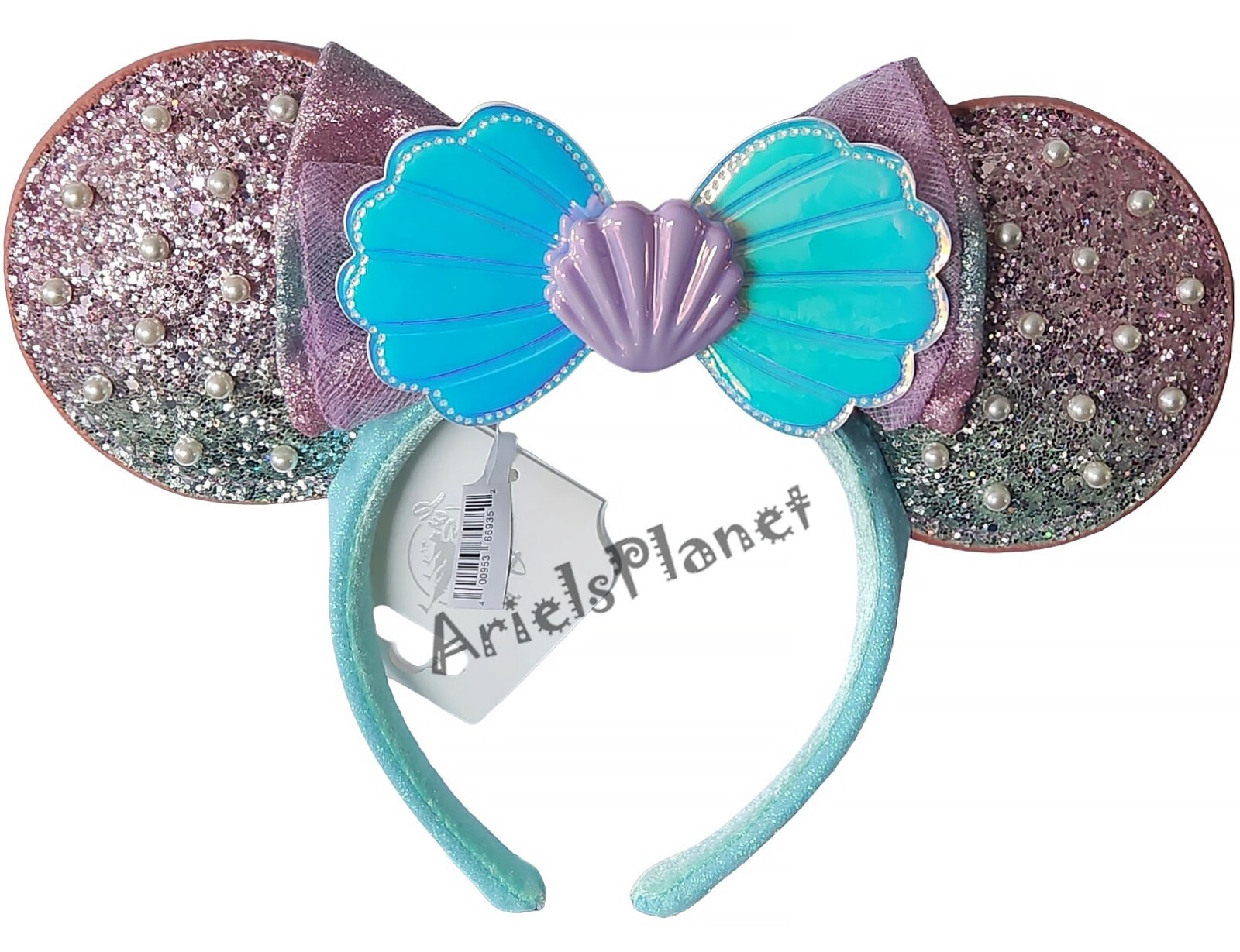 Disney Parks Ariel The Little Mermaid Seashell Pearl Minnie Ear Headband