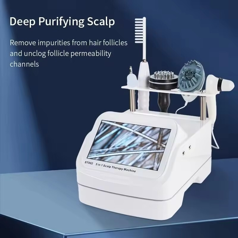 5 in 1  Hair Regrowth head scalp massage machine anti hair loss treatment