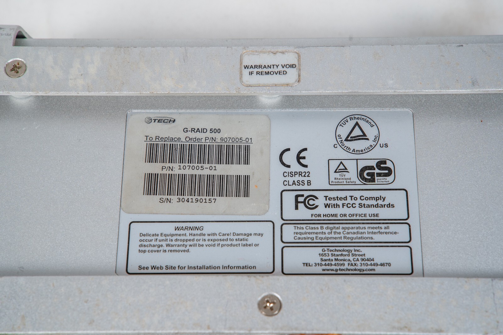 G-Technology G-Tech G-RAID2 500GB Triple Interface Professional RAID Storage