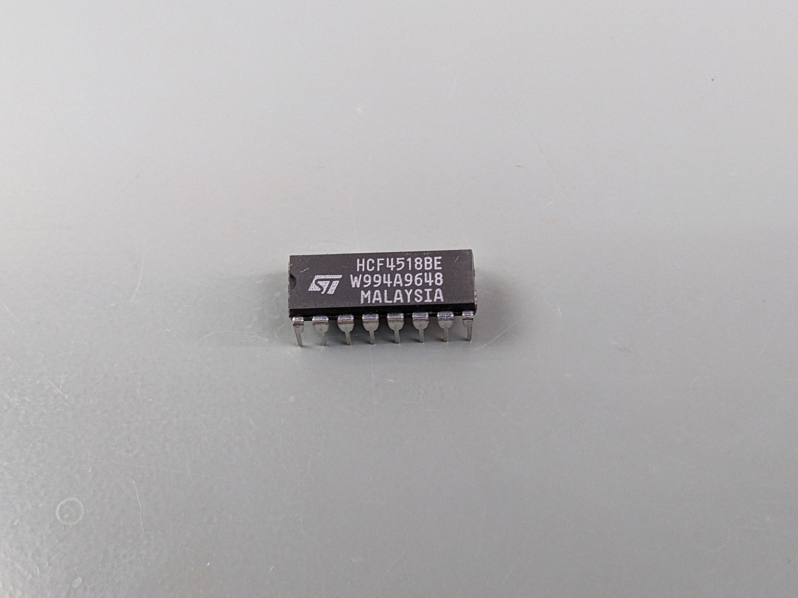 (2) HCF4518 ICs, Dual BCD Up Counter, 4-Bit, STM, NOS