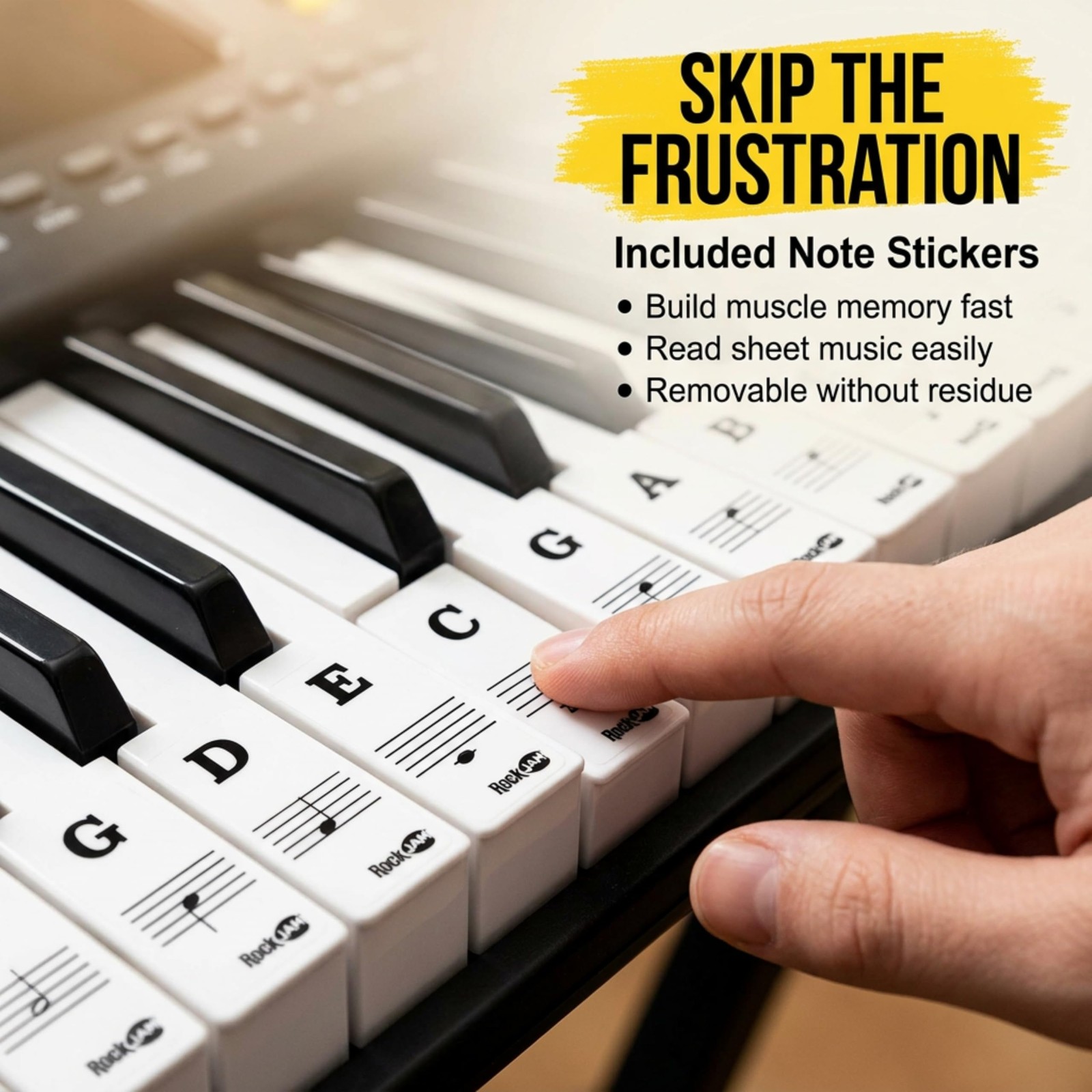 RJ361 61 Key Compact Keyboard Piano for Beginners