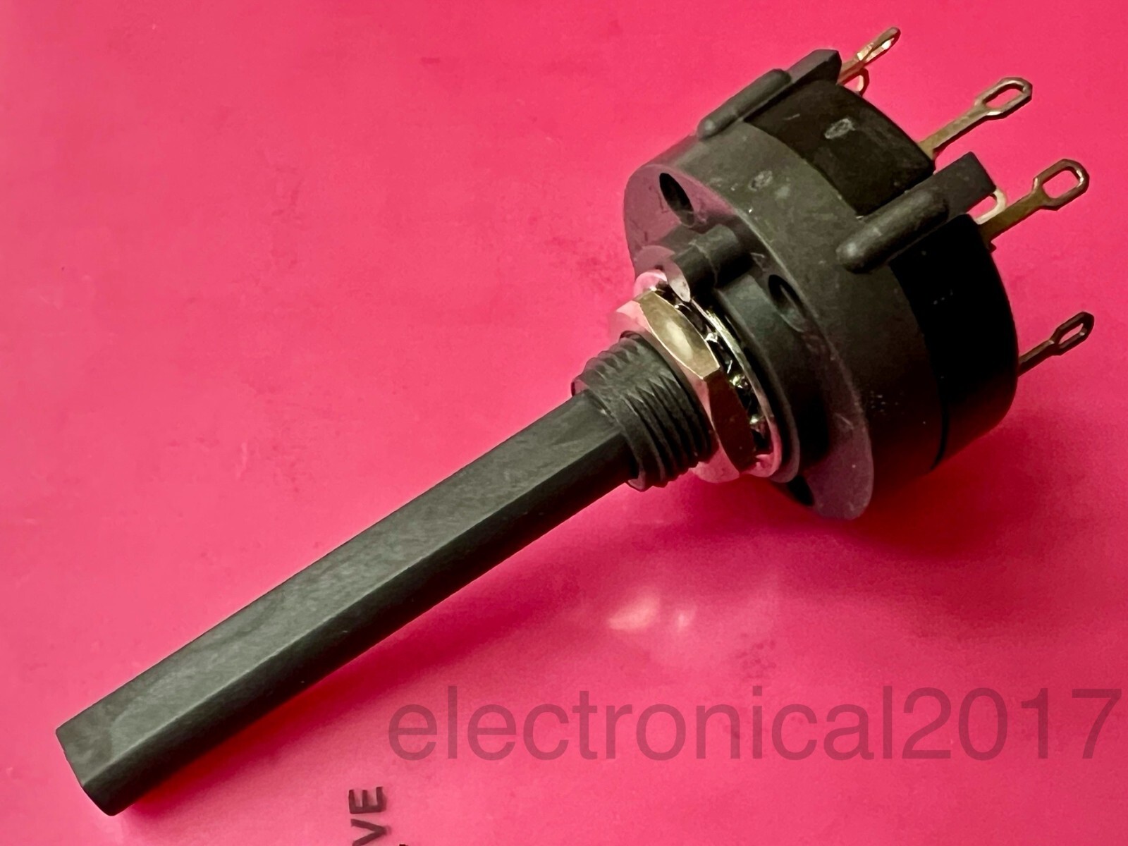 C&K Rotary Switch, A40215RNZQ, Panel mount, 4PDT, 2.5A @ 120VAC, 2 Position