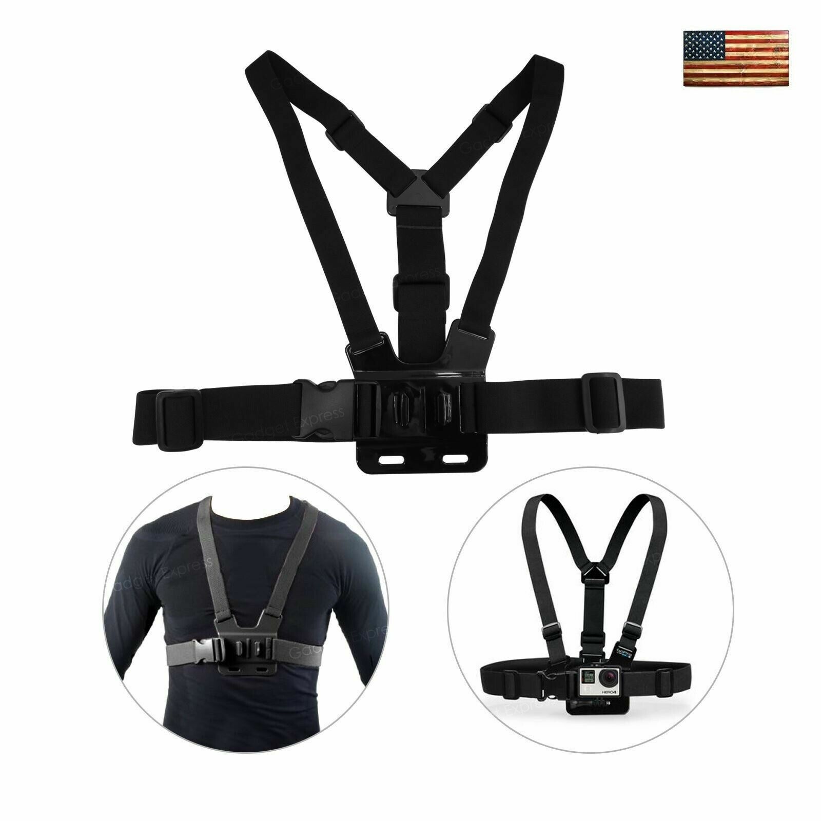 Chest Strap For GoPro Go Pro Camera Elastic Mount Hero 2 3 3+ 4 5 6 HO