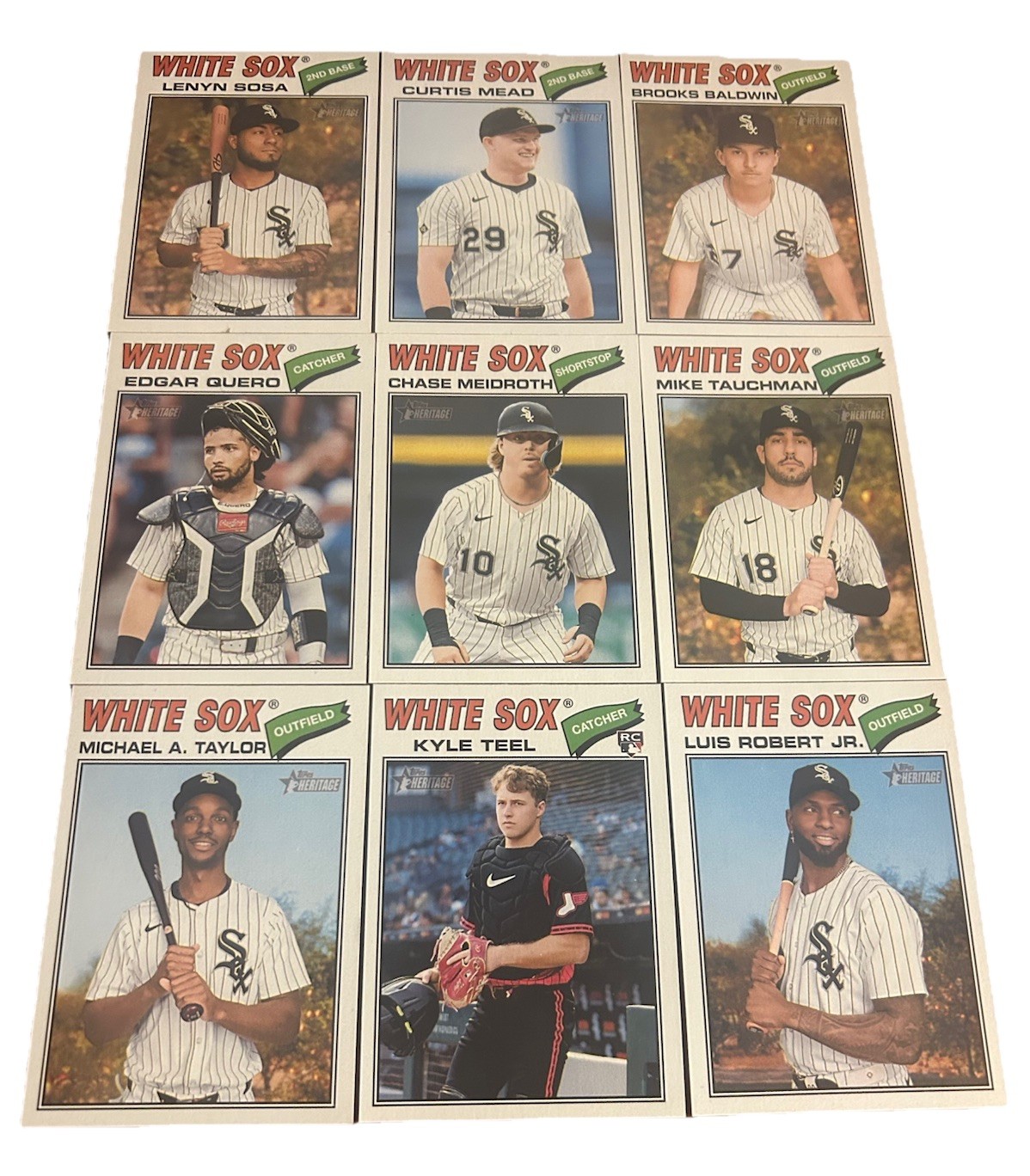 2026 Topps Heritage - Chicago White Sox - Base Team Set of (9)