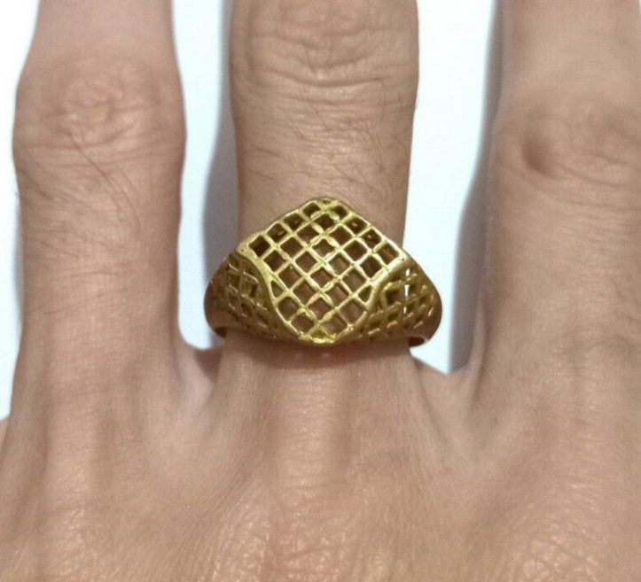Ancient Bronze Antique Ring Extremely Rare Roman Style Ring Amazing Artifact