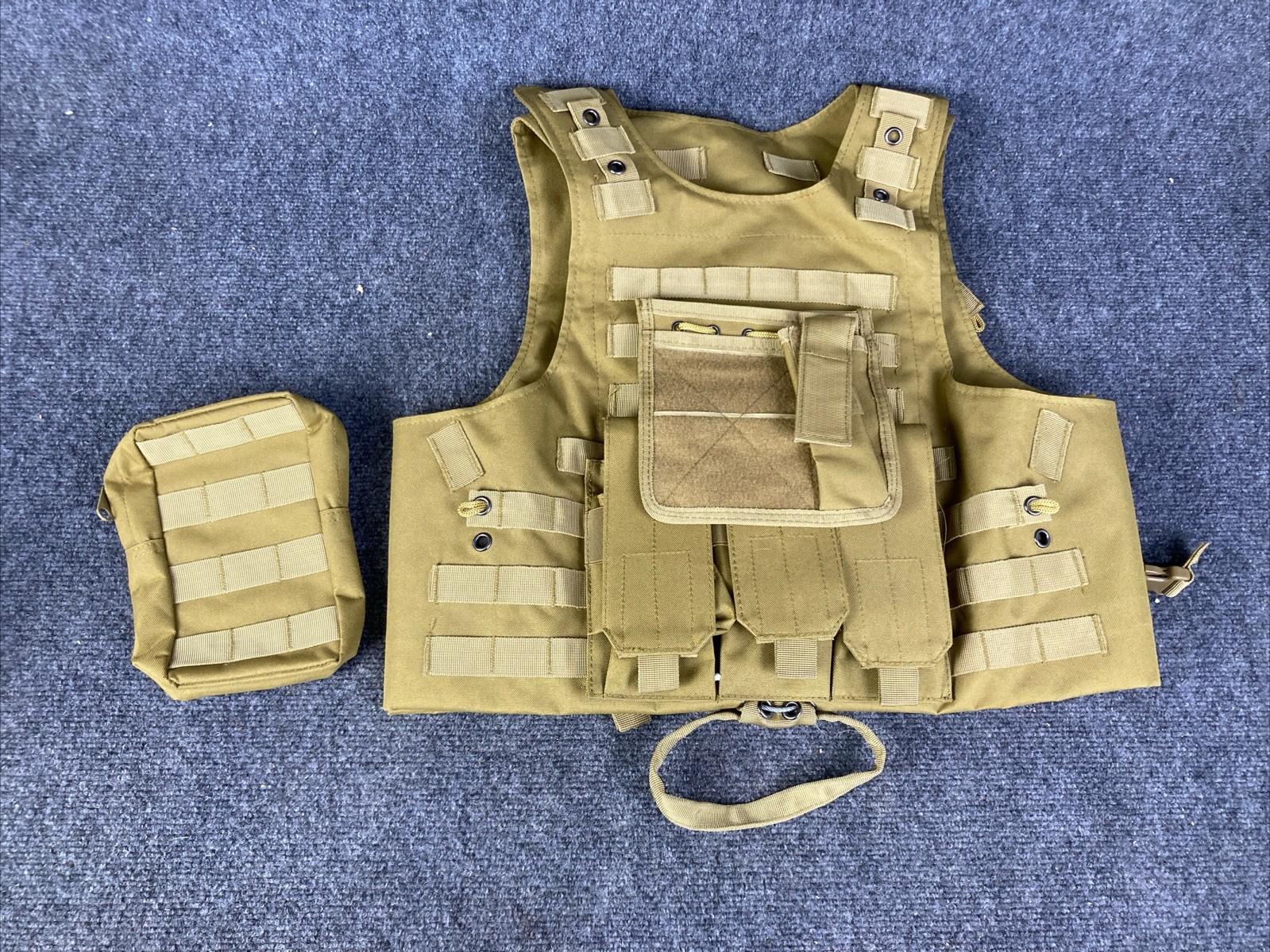 Tactical Military Outdoor Airsoft Gun Paintball Hunting Ammo Carrier Vest EUC