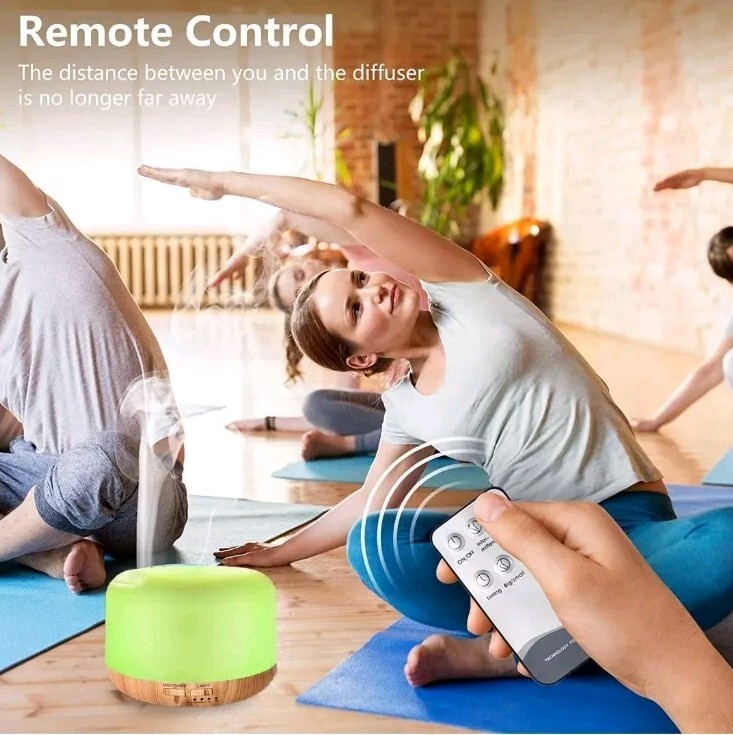 Ultrasonic Steam Air Humidifier Led Scent Aromatherapy Diffuser + Remote Control