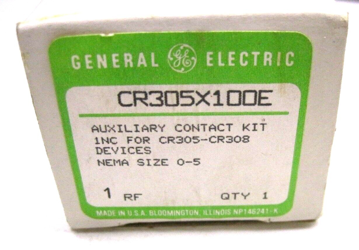 NEW GENERAL ELECTRIC CR305X100E AUXILIARY CONTACT KIT