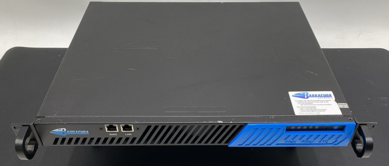 Barracuda Web Filter 410 – BYF410A BNHW002 / 500GB HDD / 8GB R AM DDR3