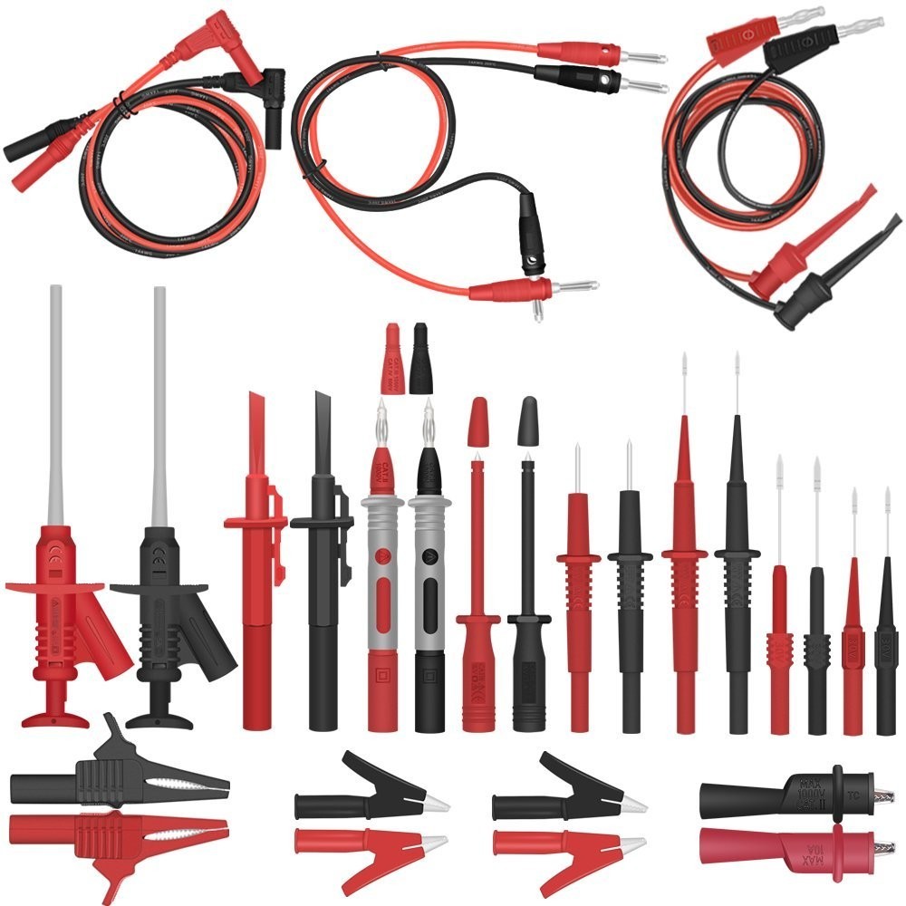 Multimeter Test Lead Kit - Essential Automotive Diagnostic Tools, Battery Tester