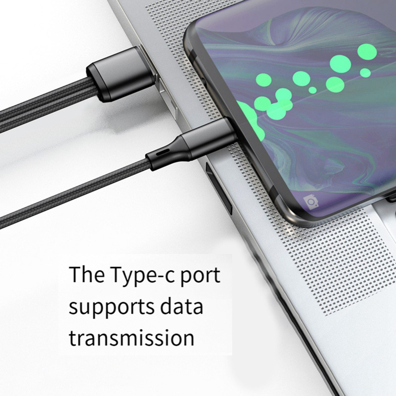 2X 6A Fast Charging Cable with Connectors, Type-C Splitter, Charging Lead, Str8668